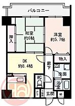 大阪府大阪市浪速区敷津西1丁目（賃貸マンション2LDK・7階・50.02㎡） その2