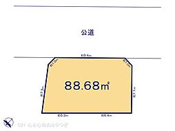 座間市立野台3丁目　建築条件なし売地　A区画