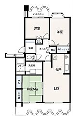 サンシャイン2座間 3LDKの間取図画像