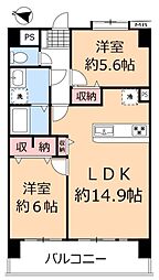 間取図画像 2LDK