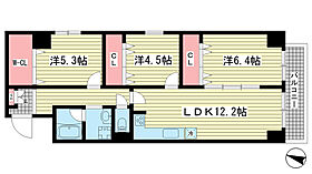 シャンボール三宮  ｜ 兵庫県神戸市中央区熊内町4丁目（賃貸マンション3LDK・8階・70.70㎡） その2