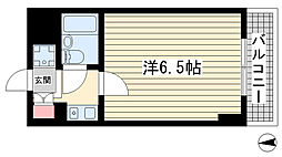 サンプラザ三宮70 1Kの間取図画像