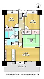 エバーライフ羽犬塚壱番館 3LDKの間取図画像