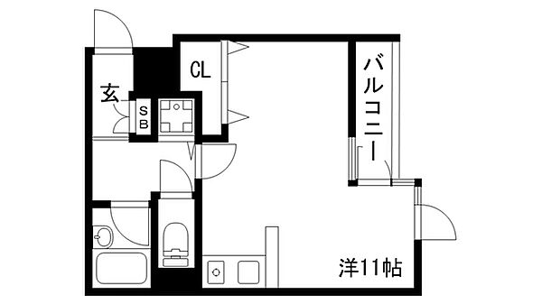 ＶＩＬＬＡ王子公園 ｜兵庫県神戸市灘区中原通6丁目(賃貸マンション1R・4階・33.10㎡)の写真 その2