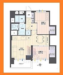 高田馬場住宅 2LDKの間取図画像