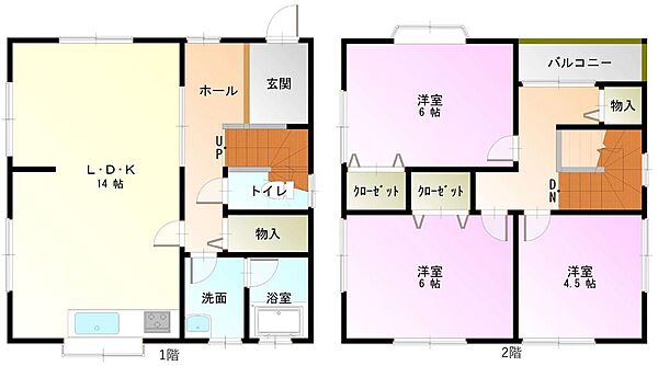 間取りを拡大表示