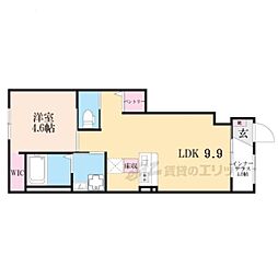 甲南町葛木新築アパート 1LDKの間取図画像