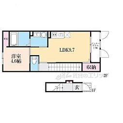 甲南町葛木新築アパート 1LDKの間取図画像