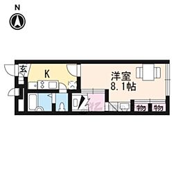 レオパレスNIKEAST 1Kの間取図画像