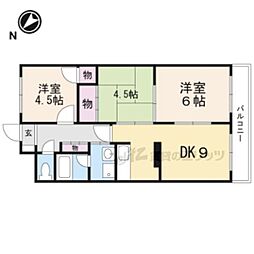 シャングリラ 3DKの間取図画像