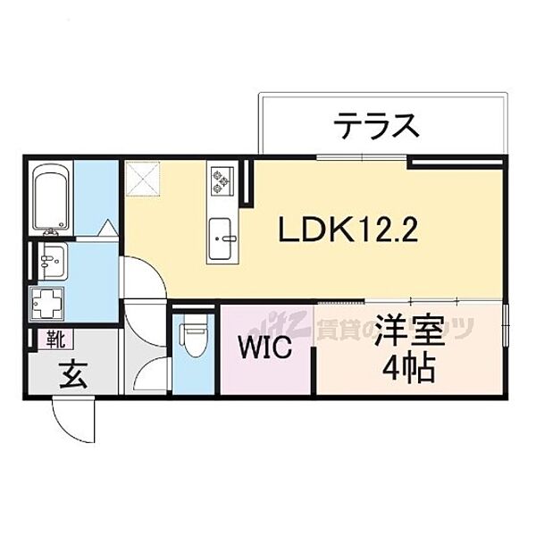 アリア大江 303｜滋賀県大津市大江１丁目(賃貸アパート1LDK・3階・41.86㎡)の写真 その2