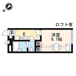 レオパレスT&S3 1Kの間取図画像