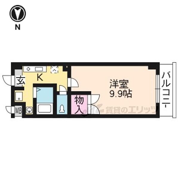 アートプラザ・ユー 5005｜滋賀県草津市南笠東１丁目(賃貸マンション1K・5階・28.67㎡)の写真 その2