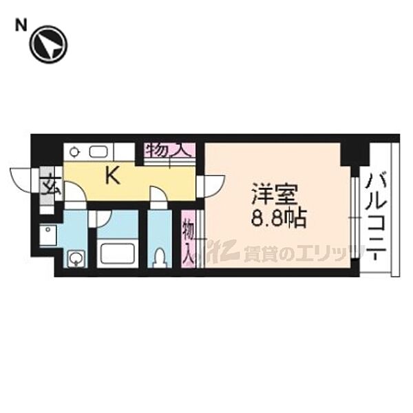 エンゼルプラザ瀬田駅前 308｜滋賀県大津市大萱１丁目(賃貸マンション1K・3階・27.72㎡)の写真 その2