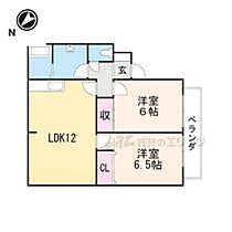 滋賀県栗東市笠川（賃貸アパート2LDK・1階・55.00㎡） その2