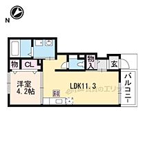 滋賀県草津市南草津５丁目（賃貸アパート1LDK・1階・37.76㎡） その2