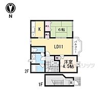 滋賀県長浜市四ツ塚町（賃貸アパート2LDK・2階・58.53㎡） その1