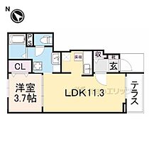 サウス　ウェルズIII 101 ｜ 滋賀県彦根市八坂町（賃貸アパート1LDK・1階・37.13㎡） その2