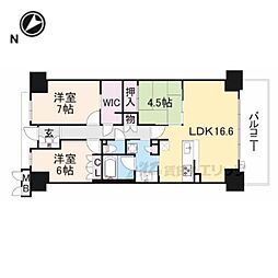 JR東海道・山陽本線 南草津駅 徒歩3分の賃貸マンション 3階3LDKの間取り