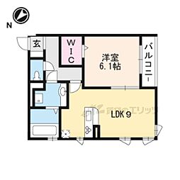 アークステージ 2階1LDKの間取り