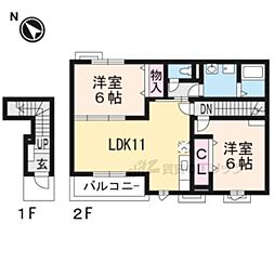 間取図画像 2LDK