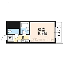 ハイツ玉川5 ワンルームの間取図画像