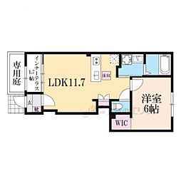(仮)草津市川原2丁目アパート 1LDKの間取図画像