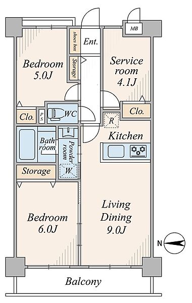 間取りを拡大表示