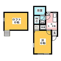 間取図画像 1K
