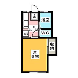ハイツ小澤 1Kの間取図画像