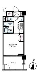 ブレシア多摩川レジデンス 1階1Kの間取り
