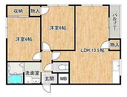 間取図画像 2LDK