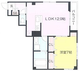 間取図画像 1LDK