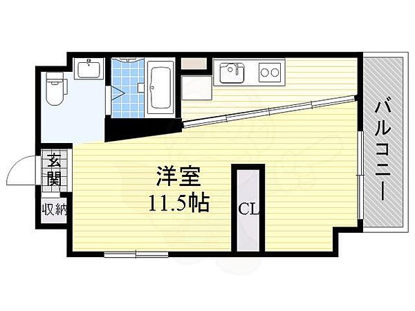 大阪府池田市西本町(賃貸マンション1R・6階・30.34㎡)の写真 その2