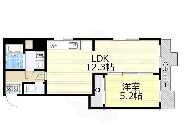 大阪府豊中市岡上の町２丁目(賃貸マンション1LDK・3階・43.96㎡)の写真 その2