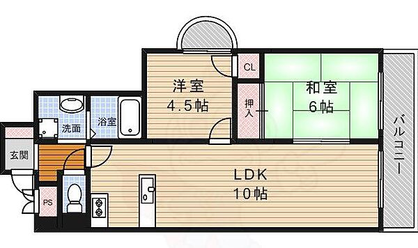 大阪府豊中市螢池北町２丁目(賃貸マンション2LDK・3階・51.00㎡)の写真 その2