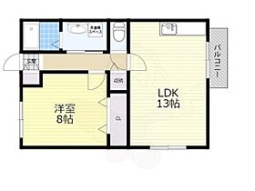 兵庫県川西市南花屋敷１丁目（賃貸アパート1LDK・1階・40.99㎡） その2