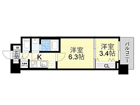 大阪府大阪市淀川区加島３丁目（賃貸マンション2K・8階・30.00㎡） その2