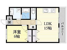 大阪府豊中市寺内２丁目13番7号（賃貸マンション1LDK・5階・50.23㎡） その2