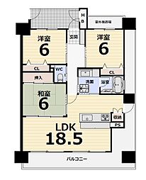 間取図画像 3LDK
