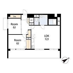 間取図画像 2LDK
