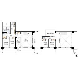 ザ・ガーデンズフォートブリリアントヒル 4LDKの間取図画像
