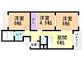シャトー平岸3階5.0万円