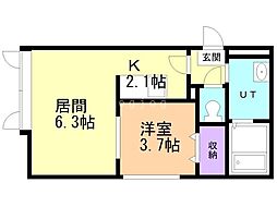 エル・ジェム月寒東 1階/101