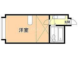 リッチフィールド 1Kの間取図画像