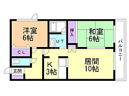 カーサデルソール 2階