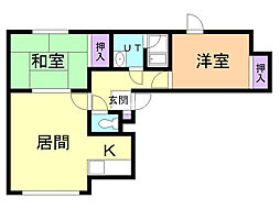 間取図画像 2LDK