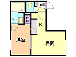 間取図画像 1LDK