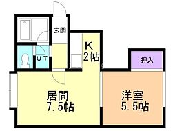 間取図画像 1LDK