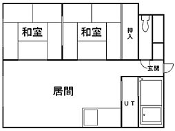 間取図画像 2LDK